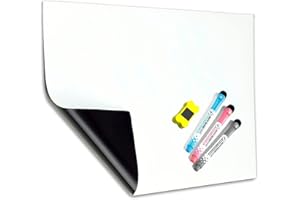 MZMing A3 Magnétique Tableau Blanc Réfrigérateur Magnétique et Liste Cuisinetableau Blanc Être Appliquer Enfants et Adultes Facile à Écrire Fort Magnétique Essuyer Tableau D'affichage