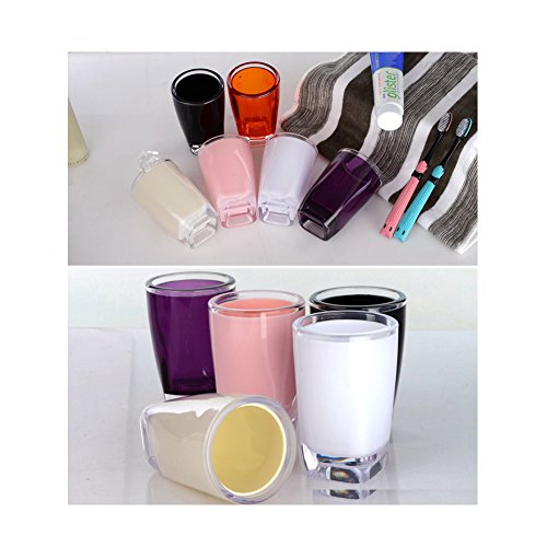 Bad Accessoires Set, 5-teilig Badezimmer-Set Seifenspender Zahnbürstenhalter/Zahnputzbecher Seifenschale - 5