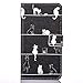 Produktbild Nancen Samsung Galaxy J5(2016 version) / SM-J510X (5,2 Zoll) Flip Leder Case / Handyhülle, Katzen Serie Nette Karikatur Katzen Klettern Treppe Muster Folding PU Lederhülle Bookstyle Cover - mit Stand Funktion, Brieftasche und Karte Slot