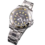 Corgeut Herren Analog-digital Automatikwerk Uhren Lederarmband Messing PVD Fall 01