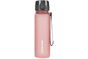 UZSPACE Botella Agua Deportiva,500ml/800ml/1000ml/1.5l, Tritan Botella Agua Sin BPA. Evitar Fugas de Agua y Ideal para el Ejercicio y los Deportes al Aire Libre