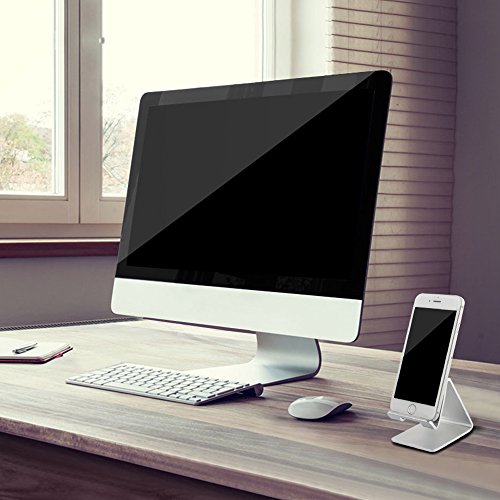 Luniquz iPad Ständer Aluminiumlegierung-Tischplattenhalter Tisch Halterung Tablet-Ständer für iPad/Handy/E-Reader/GPS – schwarz - 6