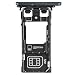 Produktbild Original Sony SIM und SD Halter black / schwarz für Sony Xperia X Performace DUAL (Dual Sim SD Holder, Tray) - 1302-3713
