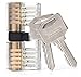 Produktbild Saver 5pins Wohnung Lockpick Praxis Padlock Crescent Lockpick Praxis Vorhängeschloss Trainingsgerät für Schlosserei