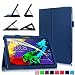 Produktbild Infiland Lenovo Tab 2 A10-70 / Tab 2 A10-70L / Tab 2 A10-70F / Tab 2 A10-30F / Tab 2 A10-30L / Tab 3 10 Business/ Tab3 10 Plus Hülle Case -Slim Fit Folio PU-lederne dünne Kunstleder Schutzhülle Cover Tasche für Lenovo Tab 2 A10-70 / Tab 2 A10-30 / Tab 3 10 Business/ Tab3 10 Plus 10,1 Zoll Tablet (mit Auto Schlaf / Wach Funktion)(Dunkleblau)