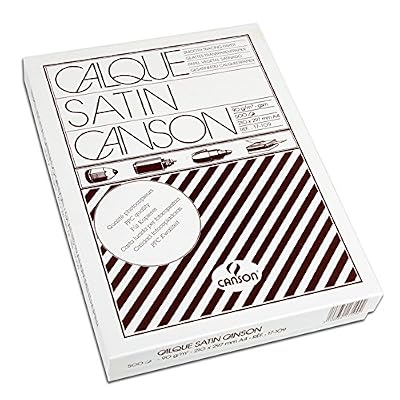 Canson Calque Satin 200017109 Papier calque A4 21 x 29,7 cm Translucide