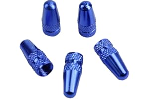 ZHOUBA Bouchons de valve de pneu pour vélo Fixie MTB Presta - Bleu