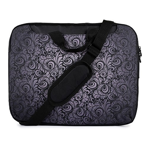 TaylorHe 15 / 15,6 Zoll Notebooktasche, Schultertasche für Notebook mit Muster , Laptoptasche mit Griff und Seitentaschen Laptop Bag elegant, Paisley