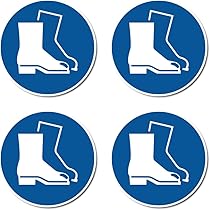 Adesivi Protezione Udito M003 - &Oslash; 5 Cm, 6 Pezzi, Segnaletica Sicurezza DIN EN ISO 7010, Per Esterni/Interni