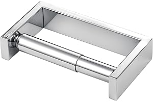 YUET Uchwyt na papier toaletowy uchwyty na papier sprężynowy montowany na ścianie elastyczny stojak na chusteczki wieszak łazienka kuchnia przechowywanie srebrny stal nierdzewna SUS 304 polerowane