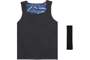 BAOSROY Chaleco Sauna Hombre,Camiseta Chaleco Sauna Hombre,Adelgazante Fajas Reductoras Adelgazantes Hombres,Body Shaper Chalecos,Sweat Chalecos,para Hacer Ejercicio