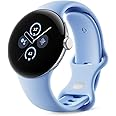 Google Pixel Watch 2 with The Best of Fitbit Heart Rate Tracking, Stress Management, Safety Features – Android smartwatch – Polished Silver Aluminium Case – Bay Active Band – LTE