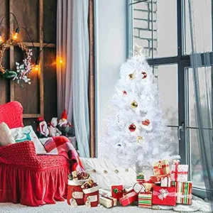 Northland Artificial Snow Christmas Tree And Decoration (White, 40 Pieces)