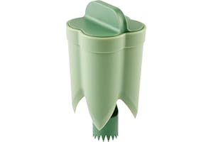 Bojueshaw Bell Pepper Cutter,Pepper Corer,Chili Corer Remover,2 in 1 Portable Pepper Core Cutting Device for Kitchen Home Family Camping(Green)