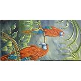 Acrylgemälde ARAS 50cm x 100cm PAPAGEIEN ORIGINAL KUNST