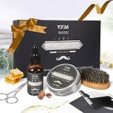 ★【EL CEPILLO DE BARBA DE MATERIALES NATURALES】- Hecho de madera natural y pelo de jabalí al 100%, ayuda a distribuir el aceite, mejora la textura de la barba para que sea suave y brillante.