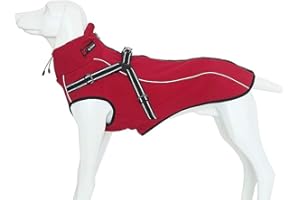 MOREZI Veste pour Chien avec Bandes réfléchissantes, avec Cordon de Serrage, Convient aux Chiens de Taille Moyenne et Grande, Gilet de Sport canin