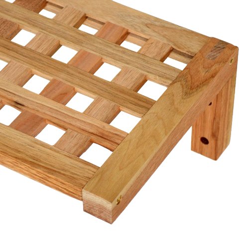 Regal Wandregal Board 63 cm Länge aus Walnuss Massivholz für Bad, Wohnzimmer, Sauna, Flur, Diele, Küche, Büro und Kinderzimmer - 3