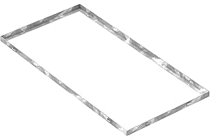 Fenau | Cadre pour caillebotis (en acier) - Dimensions : 400 x 800 x 23 mm - pour grilles d’une hauteur de 20 mm - (pour caillebotis: 390 x 790 x 20 mm)