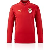 Puma Galatasaray İstanbul Antrenman 1/4 Fermuarlı &Uuml;st Kırmızı GSK Antrenman Tiş&ouml;rt&uuml; Jarse