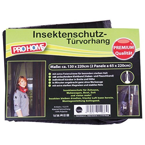Insektenschutz Magnetvorhang Fliegengitter für Türen, in Länge und Breite individuell kürzbar. (130x220cm) - 6