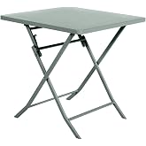 Table Acier Vert Olive Table De Jardin Pliante Carrée Hespéride Greensboro - 70x70 Cm - Vert Olive - 2 Places Acier Traité Epoxy Table Acier Vert Olive Table De Jardin Pliante Carrée Hespéride Greensboro - 70x70 Cm - Vert Olive - 2 Places Acier Traité Epoxy