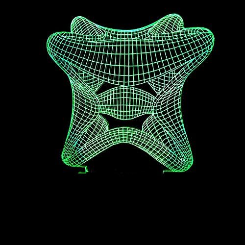 Lozse 3D Nightlights, 3D night light LED table lamp USB lamp 3D starfish stereo vision Best Gift for Friends Children