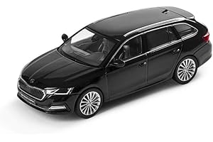 Skoda 5E7099300F9R - Modellino di Auto Octavia 4 (NX) Combi, Scala 1:43, in Miniatura, Nero
