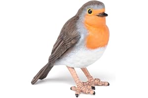 Papo -Figuryn zwierzę - czerwony ptak, skarb dzikiego życia, zabawka dla dzieci od 3 lat - połączenie z naturą poprzez śpiew ptaka