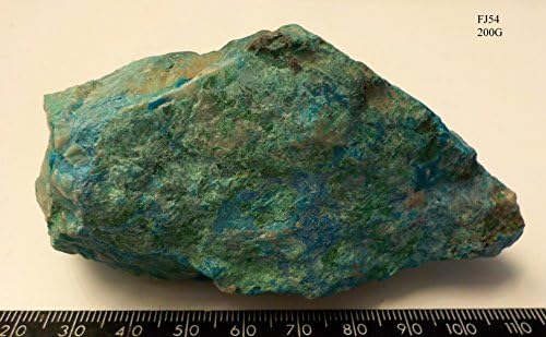 CHRYSOCOLLA MALACHITE CRYSTAL SPECIMEN 200g 90mm CONGO A-GRADE FJ54