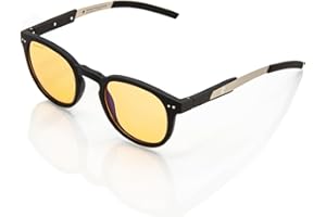 Horus X - Urban Revolution - Niebieskie okulary do gier Anti Light - ochrona ekranu i filtr UV (tablety PC smartfony) - Mężczyźni i kobiety | Amber, bursztyn