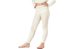 LAPASA Haut/Pantalon Thermique Enfant 100% Laine Mérinos Naturelle Maillot Manches Longues sous-Vêtements Chauds Fille et Garçon Mixte Unisexe 5-13 Ans Automne/Hiver Fin & Léger K13/K14