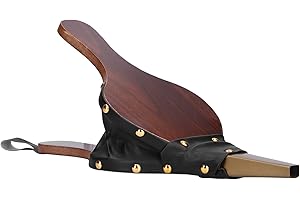 Goshyda Fuelle para Chimenea, soplador de Aire Manual portátil de Madera, Cuero sintético Resistente al Calor, Ideal para chimeneas, Senderismo, Picnic, Camping