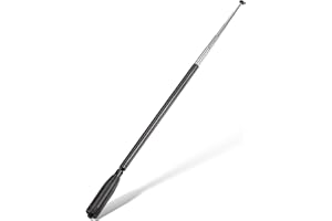 Superbat Dual Band VHF UHF 144/430MHz Two Way Radio Antenna Telescopic Rod SMA Female Antenna for Walkie Talkie, Two-way/Ham/Handheld Radio, Baofeng UV-5R UV-82 etc.