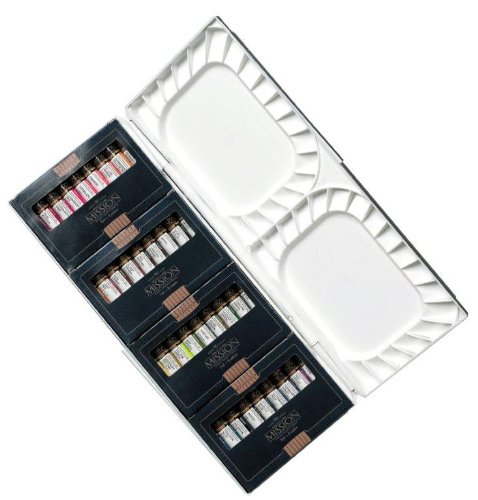 Mission Gold Water Color Palette Set, 36 Colors by Mijello Mission Gold Class