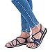 Produktbild Sandalen Damen,Binggong Frauen Flip Flops Sandalen Sommer Schuhe Hausschuhe Mode Strand Schuhe Hausschuhe Kreuzgurte Geflochtenes Seil Römische Strandsandalen (43 EU, Dunkelblau 3)
