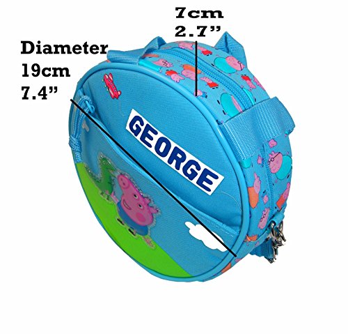 Peppa Pig y George Kinder bolsa de almuerzo con el kit perfecto para
pre-Ni os con licencia oficial BLUE