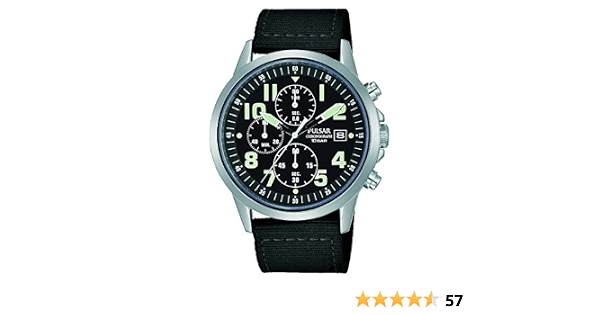 Pulsar orologio Uomo Analogico Al quarzo con cinturino in Nylon PM3175X1 :  Amazon.it: Orologi