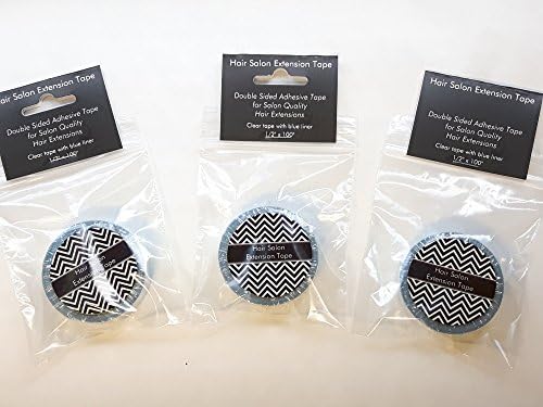 StickyTapes Hair Salon Extension Tape - 3 rolls in Retail Packaging