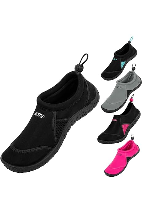 ENEN Chaussures Aquatiques Unisexes - Antidérapantes, Séchage Rapide - Pour Plage, Piscine, Surf, Yoga