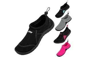 BESTIF Buty kąpielowe męskie i damskie | buty do pływania neoprenowe buty do wody ze sznurkiem | lekkie i wygodne | czarne, niebieskie, rozmiar 36-45