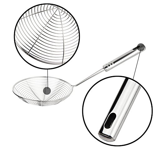 Swify Edelstahl Feinmaschig Küchensieb Mehlsieb Set (30,5 cm, 32 cm und 35 cm) - 6