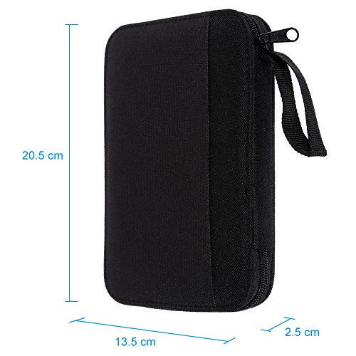 Anpro Nähset mit 220 Nähzubehör, Tragbare Hochwertigem Oxfords Etui, Mini Haushalt Nähzeuge für Haus, Reise und Notfall, Schwarz - 2