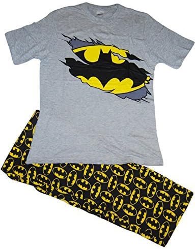 Mens Pyjamas PJs Set Batman (X Large)