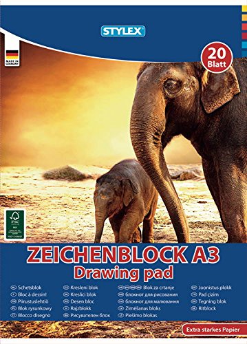 2 Zeichenblöcke DIN A3 Zeichenblock 20 Blatt Malblock 2 versch. Motive - 3