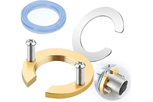 HuaLiSiJi Kit Fixation Robinetterie, Kit Fixation Robinet Accessoires Robinet Outil D'installation pour Robinet, S'adapte Parfaitement au Robinet et Au Lavabo (D'or 1 Pièce)