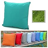 1 Outdoor-Kissen mit schöner Struktur und edlem Paspelsaum