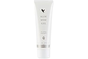 Forever Living Products Tube de gel à l'aloe MSM - 118 ml - Pour les athlètes et les personnes actives - Tissu conjonctif - Absorption rapide - 40 % d'aloe vera - Certifié dermatest