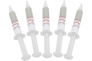 NAROOTE Streichpaste, 5 Stück Diamant-Läpppaste Polierpaste W0.5-W40 320~10000 Körnung Lapidary Paste für Steinglas Metallschmuck Harz Marmor (W1 (8000 mesh Spiegelpolieren))