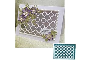 JOWXSX Grid Frame Background Metal Cutting Die Cutting Dies for Card Making, Cut Stencils for DIY Scrapbooking Photo Album Paper Decorative Craft for Greeting Cards Invitation Decorative Birthday Gift